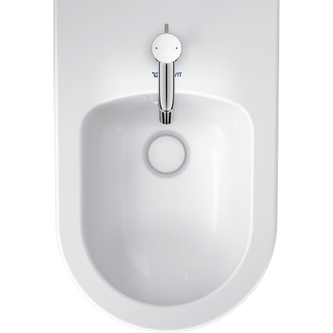 Duravit White tulip Wandbidet - 54x37x31.5cm - met overloop - wit SW640404