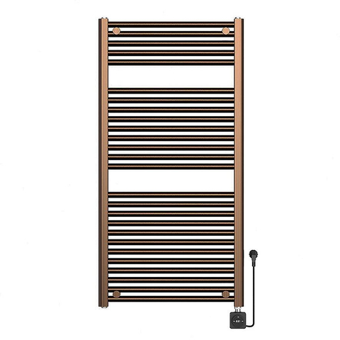 Wiesbaden Elara Elektrische radiator Smart WiFi - 118.5x60cm - PVD - geborsteld brons koper SW1480200