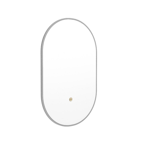 Mondiaz GLOW miroir – ovale – 45 x 90 cm – LED indirecte tout autour – capteur de mouvement – Plata (bleu argenté) SW1105155