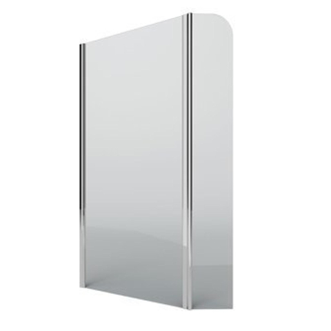Plieger Panorama douchewand 6mm met draaideur 100/30x200cm inclusief bevestiging exclusief muursteun chroom 0983728