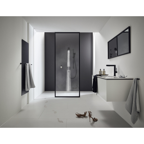 Hansgrohe Pulsify s - hoofddouche 10.5cm - 1jet green - zonder arm - ecosmart - mat zwart SW651484