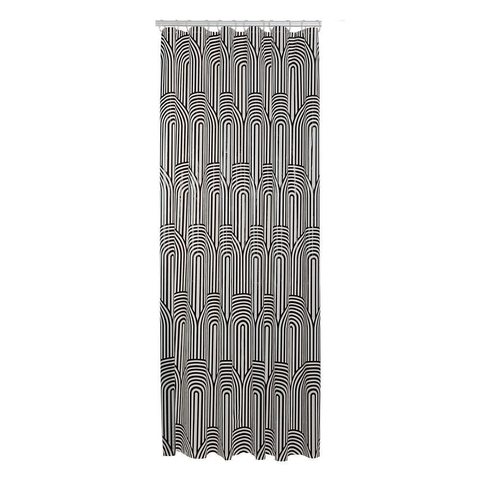 Sealskin Brave Rideau de douche 180x200 cm PEVA Noir / Blanc SW699498