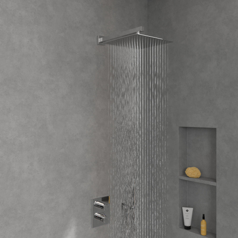Villeroy & Boch Universal Showers regendouche - 30x30cm hoekig - hoogglans chroom SW974357