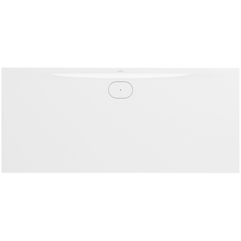 Villeroy & Boch Ecora douchebak - 180x80x3.5cm - afvoer lange zijde - white alpine (wit) SW1558950