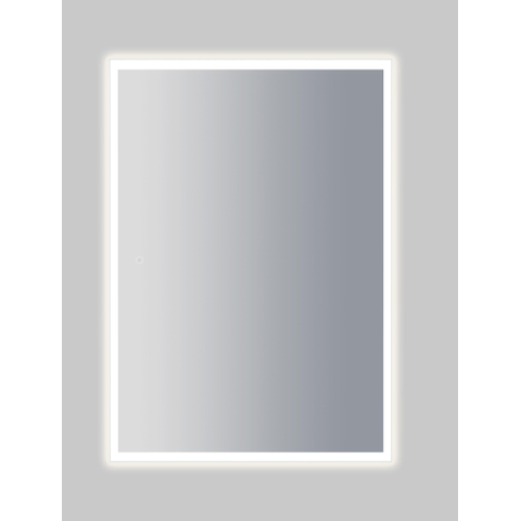 Adema oblong miroir 36x80cm incluant un éclairage led avec chauffage du miroir et interrupteur tactile seconde choix OUT10856