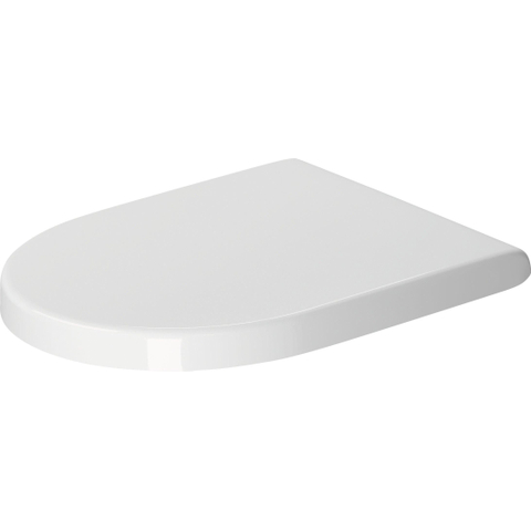 Duravit Starck 3 abattant WC - 37x43.1cm - forme D - softclose - déclipsable - blanc brillant 0290272