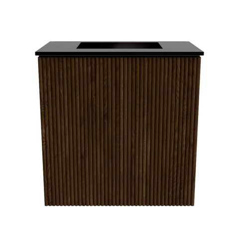 Mondiaz JOYA 40cm toiletmeubel - kleur Walnut - Wastafel FAYE positie Midden Zonder kraangat kleur Urban. SW1421331