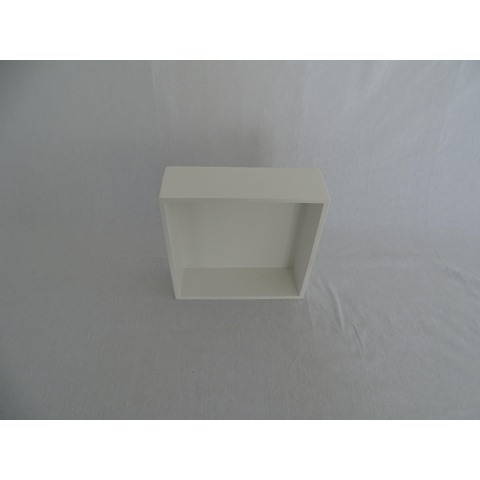Crosstone by Arcqua Solid Alcove inbouwnis 30x30x10cm solid surface mat wit SW420141