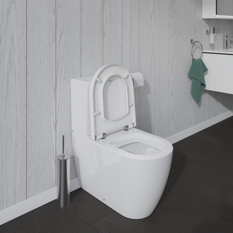 Duravit ME by Starck cuvette combinée au sol à évacuation profonde vario sans réservoir 37x65cm avec WonderGliss blanc SW84188