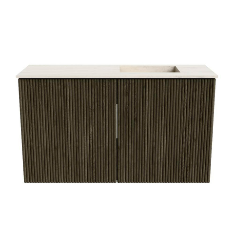 Mondiaz JOYA-DLUX 70cm toiletmeubel - kleur Shadow - Wastafel FAYE positie Rechts Zonder kraangat kleur Meli. SW1424877