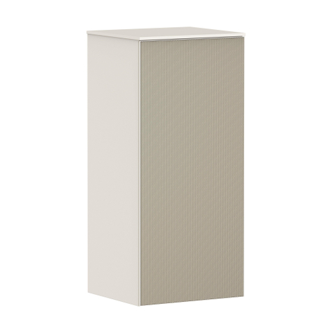 Hansgrohe Xevolos E Armoire mi-haute - 89x40x36cm - 1 porte - façade patterned bronze - push to open - charnière à droite - sand matt beige SW995455