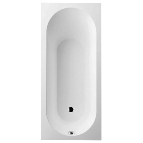 Villeroy & Boch Oberon kunststof bad quaryl rechthoekig - 170x75x45cm - inclusief poten - Stone White (mat wit) SW453671
