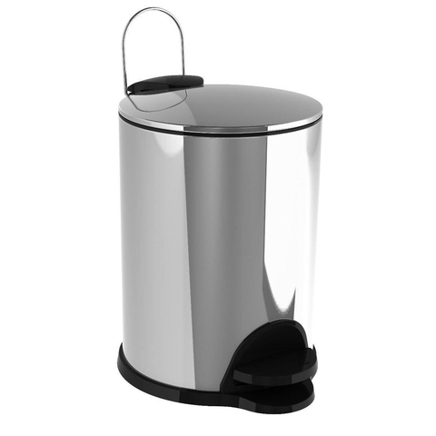 Allibert Coperblink Poubelle 16.8x25cm 3 litres Chrome haute-brillance SW734208