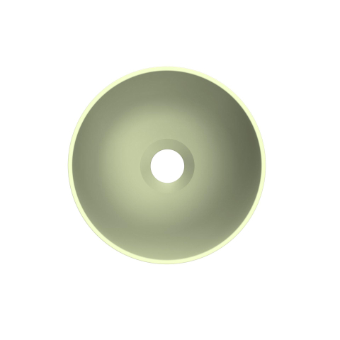 Arcqua Olivia Waskom - 22x22cm - rond - opbouw - mat pastel groen SW1447225