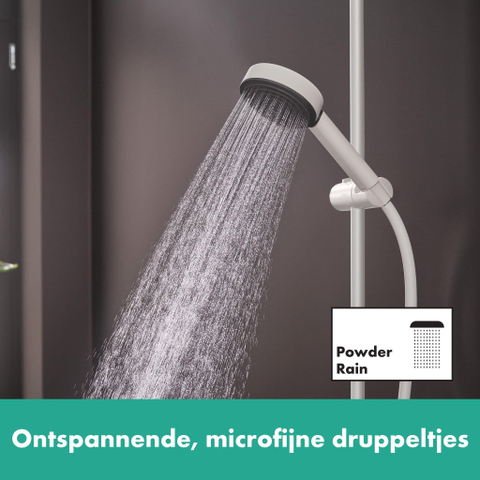 Hansgrohe Pulsify Douchette à main -10,5cm - 1 jet - blanc mat SW651038