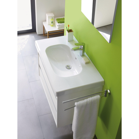 Duravit D-code 2 lids handdoekhouder - 44.5cm - hoogglans chroom GA49408