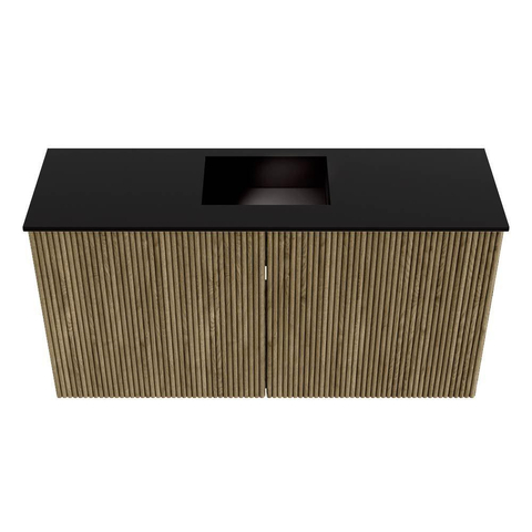 Mondiaz JOYA 80cm meuble de toilette - couleur Dusk - Vasque FAYE position Milieu Sans trou de robinet couleur Urban. SW1421648