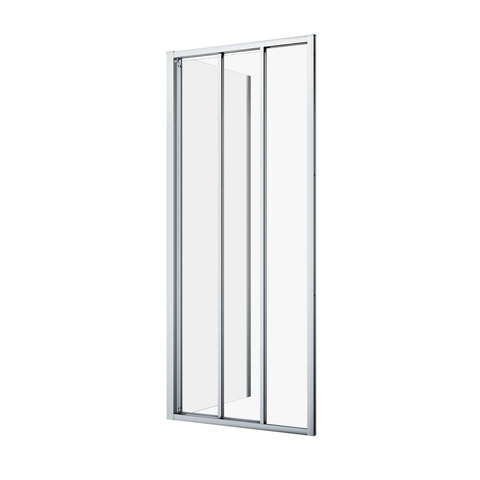 Sealskin Hooked paroi latérale - 90x200cm - pour porte coulissante - 6mm - verre clair - argent brillant SW916288
