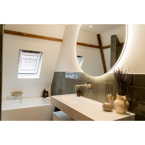 Crosswater MPRO Robinet lavabo encastrable - 2 trous - laiton brossé SW209286