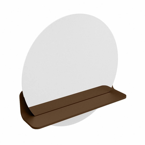 Mondiaz SPOT miroir – Ø 50 cm – avec tablette – Rust (brun) SW1235600