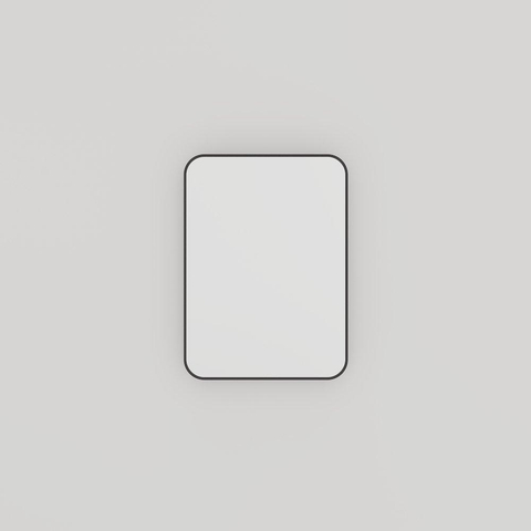 Haceka Deco miroir – rectangle à angles arrondis – 40 x 55 cm – Noir mat SW1102386