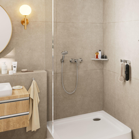 Hansgrohe Vernis Blend Badset Vario - ecosmart - met doucheslang - 160 cm - hoogglans chroom SW651631