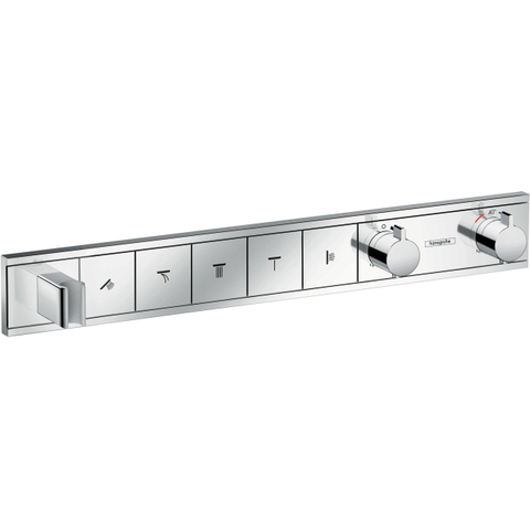 Hansgrohe Rainselect Afbouwdeel - voor inbouw douchekraan - thermostatisch - voor 5 functies - 66.9x90cm - thermostaat - hoogglans chroom SW157093