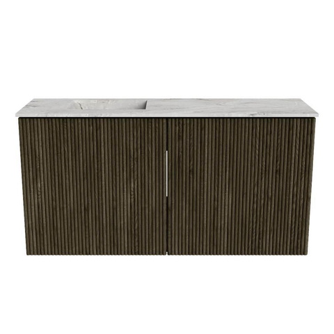 Mondiaz JOYA-DLUX 80cm toiletmeubel - kleur Shadow - Wastafel FAYE positie Links 1 kraangat kleur Glace. SW1422784