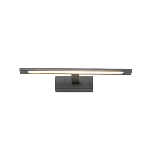 QAZQA Jerre wandlamp - 41.5x13.5x5.5cm - incl. LED - IP44 - mat zwart SW1187229