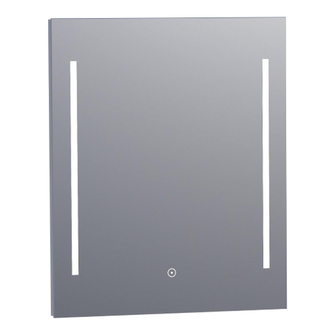BRAUER Pyrite miroir – 60 x 70 cm – LED directe en haut – à intensité variable, commande tactile – Aluminium SW278186