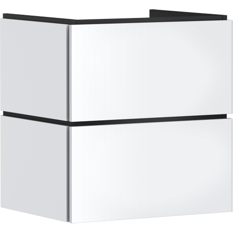 Hansgrohe Xilesa E Meuble sous-vasque - 58x47cm - 2 tiroirs - blanc mat SW1406584