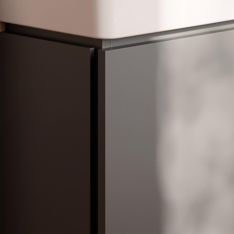 Hansgrohe Xilesa E meubelset 1la 480x380 met Xanuia wastafel 500 SlateMattGrey SW1567294