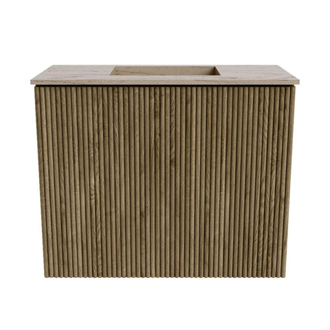 Mondiaz JOYA-DLUX 50cm toiletmeubel - kleur Dusk - Wastafel FAYE positie Midden Zonder kraangat kleur Arena. SW1425730