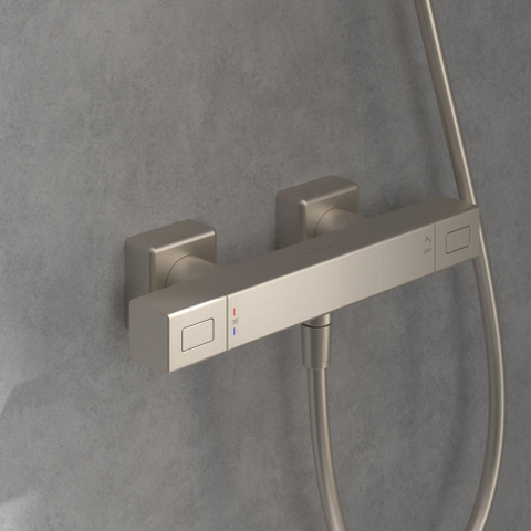 Villeroy & Boch Universal Taps & Fittings Douchethermostaat - voor douche Hoekig - Brushed Nickel (rvs) SW974074