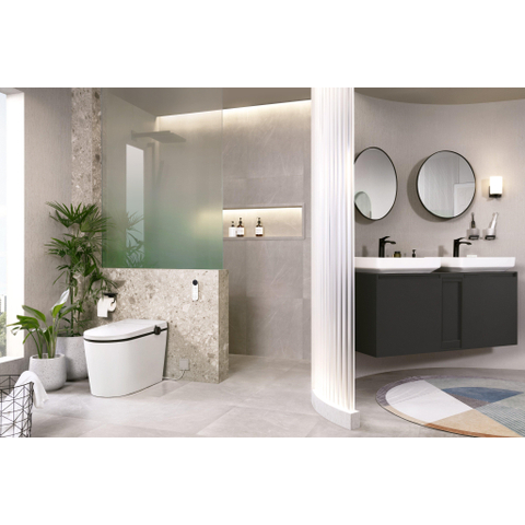 Hansgrohe VIVENIS Eengreeps wastafelmengkraan - 110 - coolstart - met PopUp - trekwaste - mat zwart SW699931