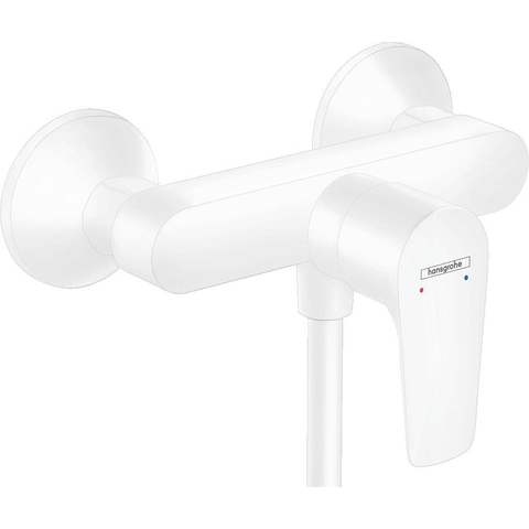 Hansgrohe Talis e 1 greeps douchemengkraan - opbouw - mat wit SW358804