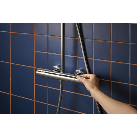 Hansgrohe Activera S - showerpipe - 240 - 1jet - ecosmart+ - met Ecostat Fine Varia - hoogglans chroom SW1388135