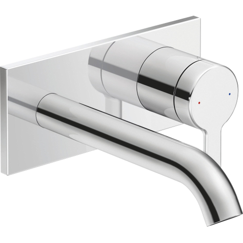 Duravit C.1 1 greeps wastafelmengkraan - 173x174x74mm - hoogglans chroom SW420950