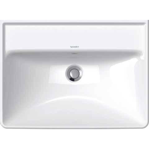 Duravit D-Neo lavabo 60x44x16.5cm sans trou de robinet rectangulaire Céramique Blanc SW640415