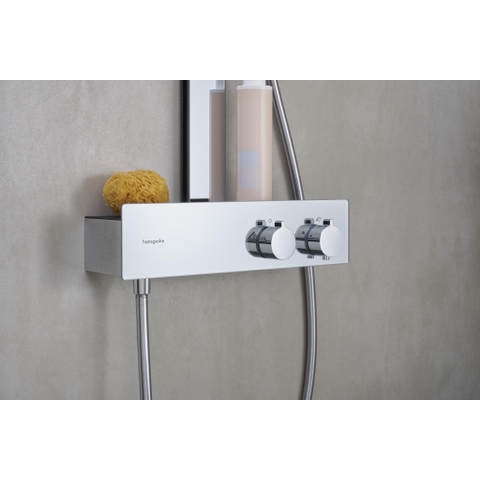 Hansgrohe RainFinity Showerpipe - 250 - 1jet - ecosmart - met ShowerTablet - 350 - hoogglans chroom SW918322