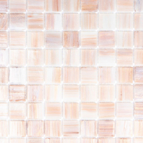La Mosaic Factory Amsterdam carreau mosaïque - 32,2x32,2cm - carrelage mural et de sol - Carré - Verre Rose brillant SW62140