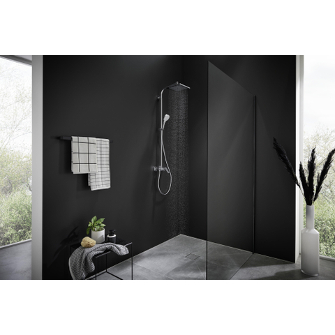 Hansgrohe Crometta e 240 - 1jet - showerpipe - met douchekraan - hoogglans chroom SW73208
