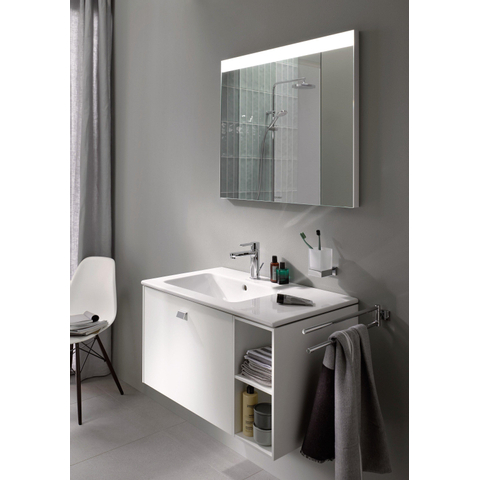 Duravit Karree 2-lids handdoekhouder - 45 cm - hoogglans chroom SW55123