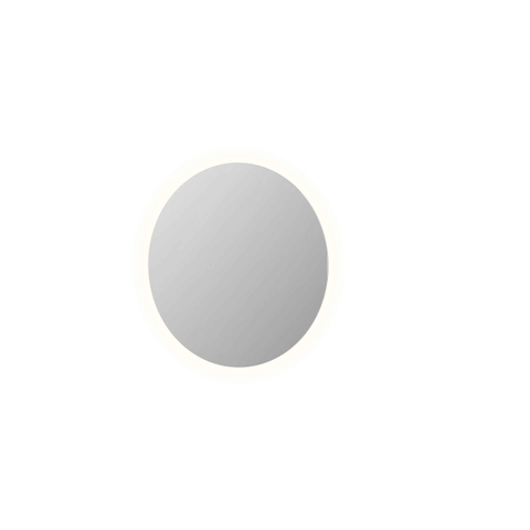 INK SP25 miroir – rond Ø 80 cm – Éclairage LED – chauffage de miroir, à intensité variable – cadre en acier SW798398