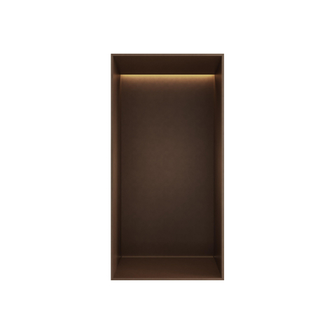 Hotbath &MORE Inbouwbox of inbouwnis - 30x15x10 - frameless + LED - tuscan bronze (brons) SW1246523