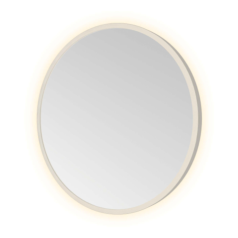 Hotbath &MORE Spiegel in aluminium frame / round - diameter 40cm - inclusief indirect LED - color changing - dimbaar - dottless - met afstandsbediening - geborsteld RVS 316 SW1245861