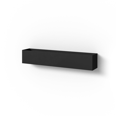 Looox Colour shelf box Special BoX rechthoek 60x10x10cm zwart mat SW374818