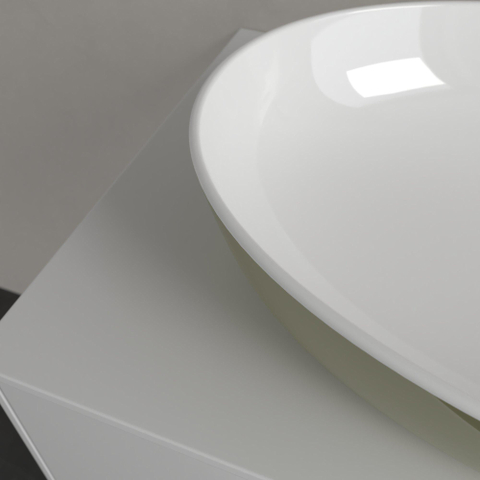 Villeroy & Boch Artis opzetwastafel - 61x41cm - zonder kraangat - zonder overloop - Sage Green (glans groen) SW644081