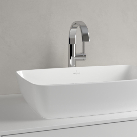 Villeroy & Boch Artis vasque à poser - rectangulaire 58x38x12.5cm - Ceramic+ stone white SW209530