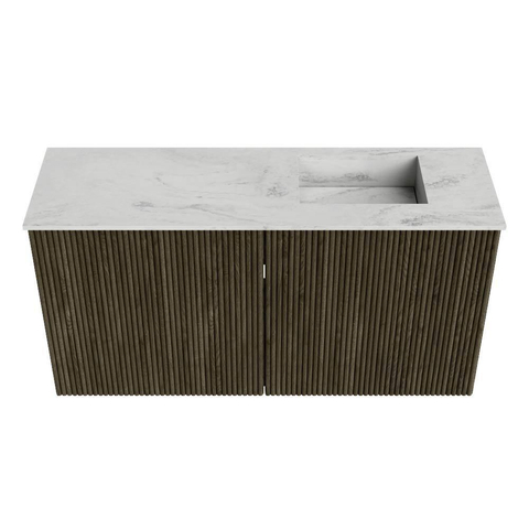Mondiaz JOYA-DLUX 80cm toiletmeubel - kleur Shadow - Wastafel FAYE positie Rechts Zonder kraangat kleur Opalo. SW1422912